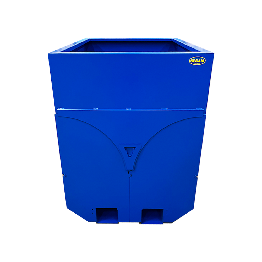 Bottom emptying tipping container 1800 litres