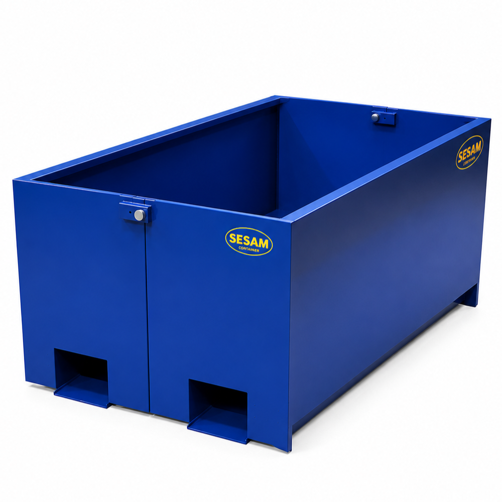 Bottentömmande tippcontainer 600 liter